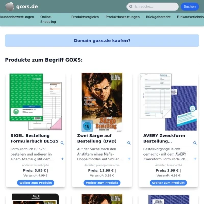 Screenshot goxs.de