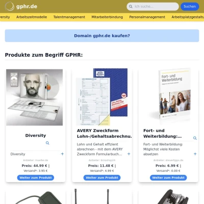 Screenshot gphr.de