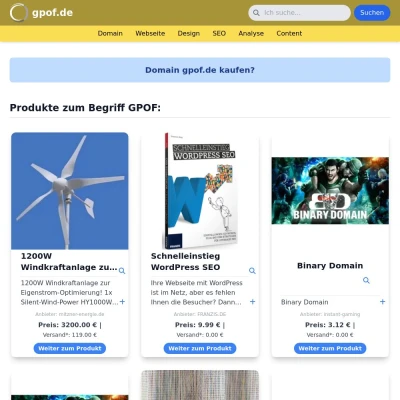 Screenshot gpof.de