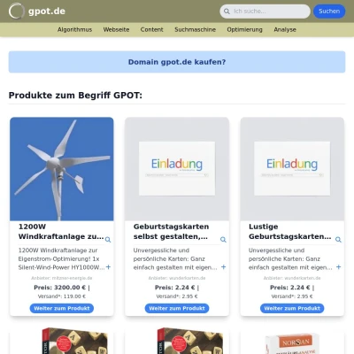 Screenshot gpot.de