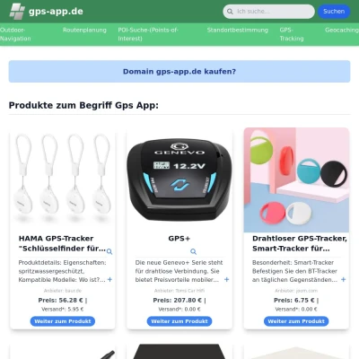 Screenshot gps-app.de