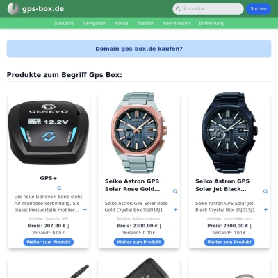 Screenshot gps-box.de