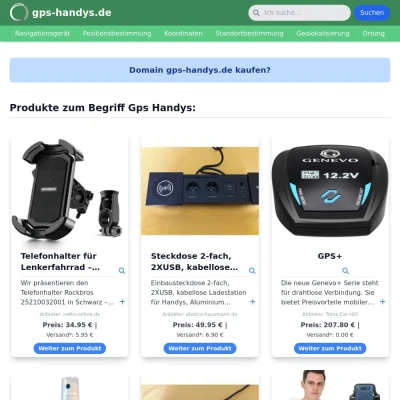 Screenshot gps-handys.de