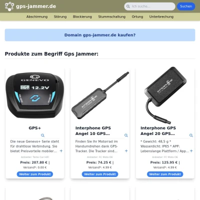 Screenshot gps-jammer.de