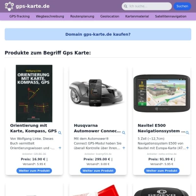 Screenshot gps-karte.de