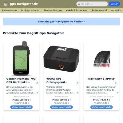 Screenshot gps-navigator.de