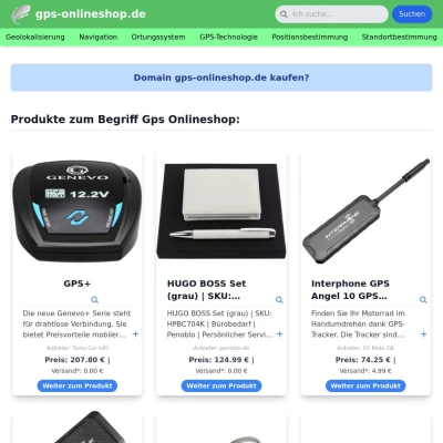 Screenshot gps-onlineshop.de