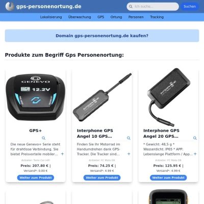 Screenshot gps-personenortung.de