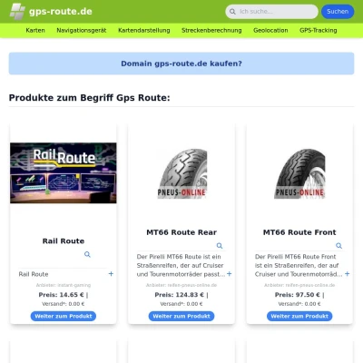 Screenshot gps-route.de