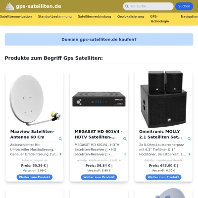 Screenshot gps-satelliten.de