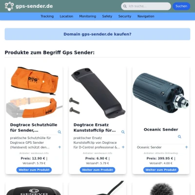 Screenshot gps-sender.de