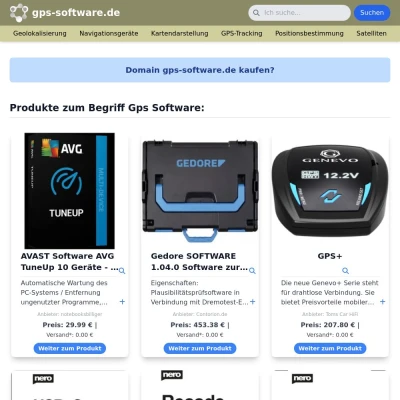 Screenshot gps-software.de