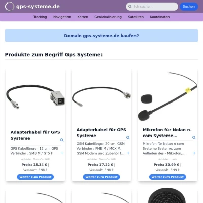 Screenshot gps-systeme.de