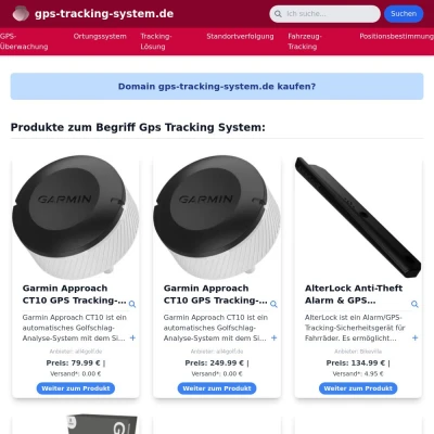 Screenshot gps-tracking-system.de