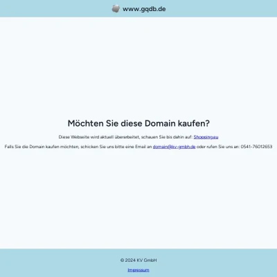 Screenshot gqdb.de