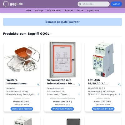 Screenshot gqgl.de