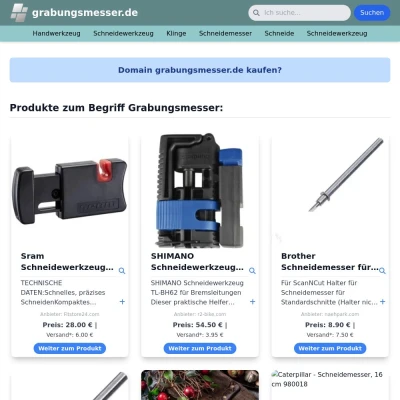 Screenshot grabungsmesser.de