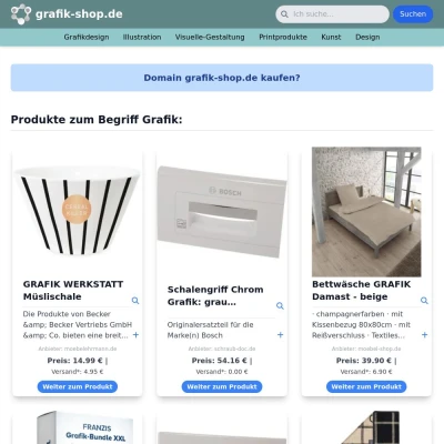 Screenshot grafik-shop.de