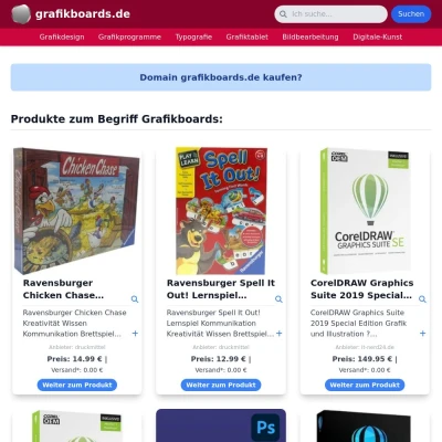 Screenshot grafikboards.de