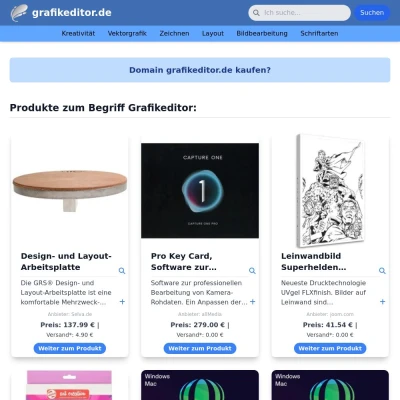 Screenshot grafikeditor.de