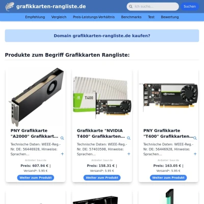 Screenshot grafikkarten-rangliste.de