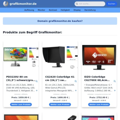 Screenshot grafikmonitor.de