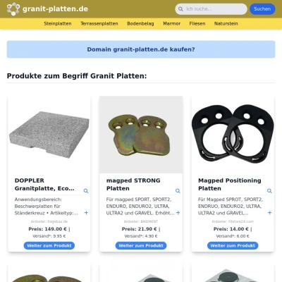 Screenshot granit-platten.de