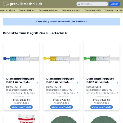 Screenshot granuliertechnik.de