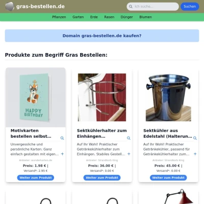 Screenshot gras-bestellen.de