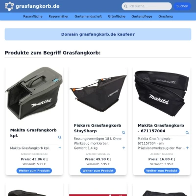 Screenshot grasfangkorb.de