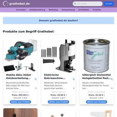 Screenshot grathobel.de
