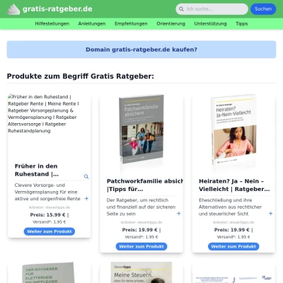 Screenshot gratis-ratgeber.de