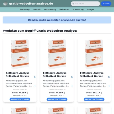 Screenshot gratis-webseiten-analyse.de