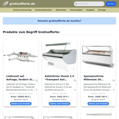 Screenshot gratisofferte.de