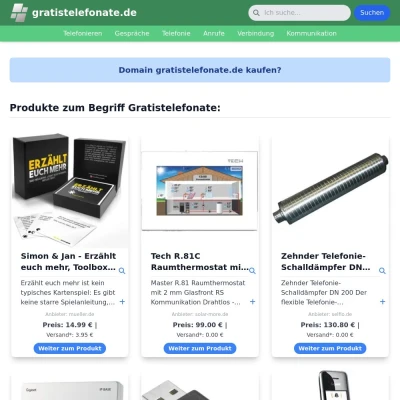 Screenshot gratistelefonate.de