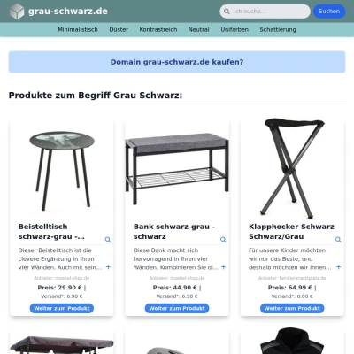 Screenshot grau-schwarz.de