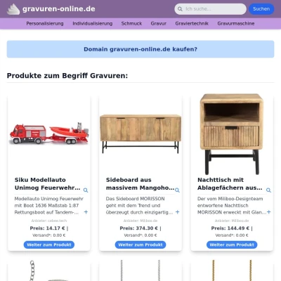 Screenshot gravuren-online.de