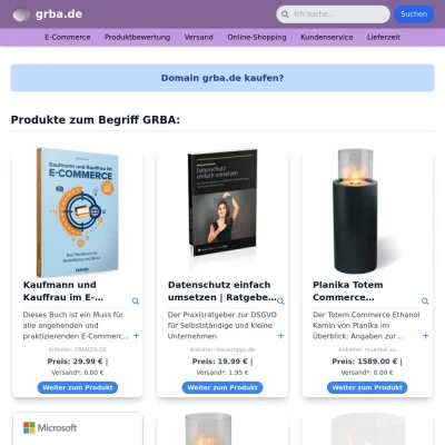 Screenshot grba.de