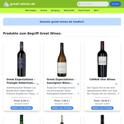 Screenshot great-wines.de