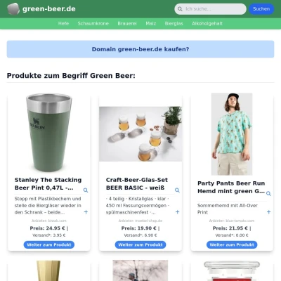 Screenshot green-beer.de