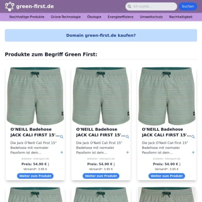 Screenshot green-first.de