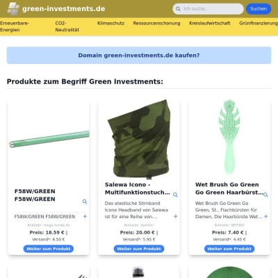 Screenshot green-investments.de