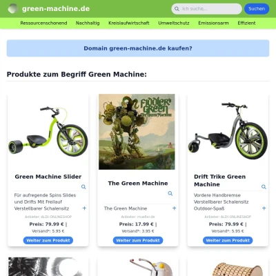 Screenshot green-machine.de