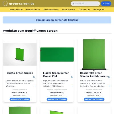 Screenshot green-screen.de