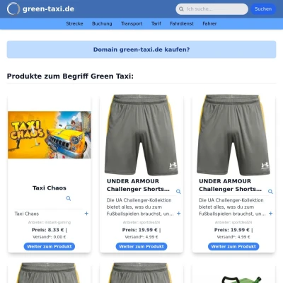 Screenshot green-taxi.de