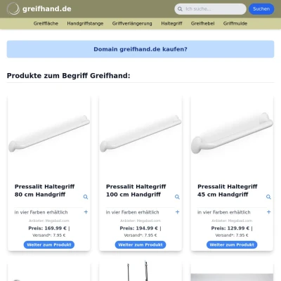 Screenshot greifhand.de
