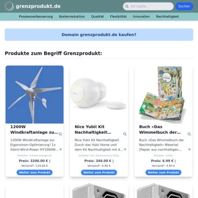 Screenshot grenzprodukt.de