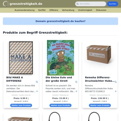 Screenshot grenzstreitigkeit.de