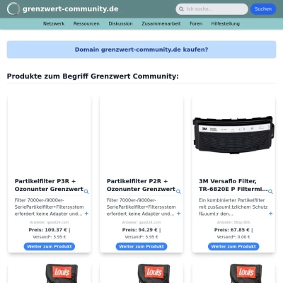 Screenshot grenzwert-community.de