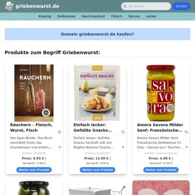 Screenshot griebenwurst.de